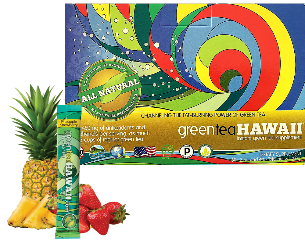 green tea HAWAII Pineapple Strawberry (60ct)